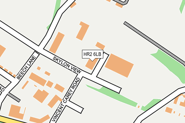 HR2 6LB map - OS OpenMap – Local (Ordnance Survey)