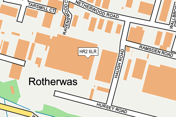 HR2 6LR map - OS OpenMap – Local (Ordnance Survey)