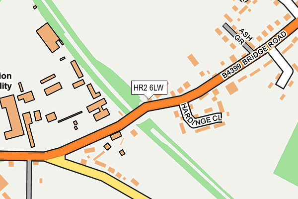 HR2 6LW map - OS OpenMap – Local (Ordnance Survey)