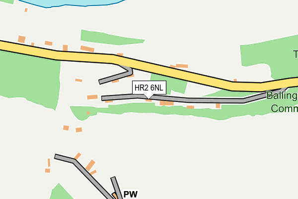 HR2 6NL map - OS OpenMap – Local (Ordnance Survey)