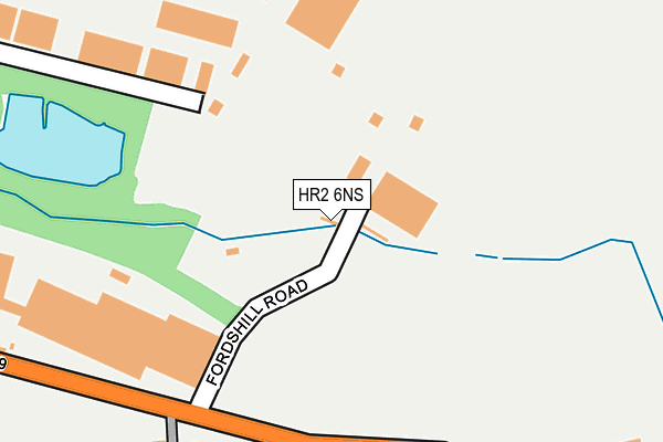 HR2 6NS map - OS OpenMap – Local (Ordnance Survey)