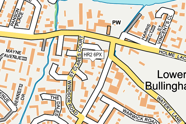 HR2 6PX map - OS OpenMap – Local (Ordnance Survey)