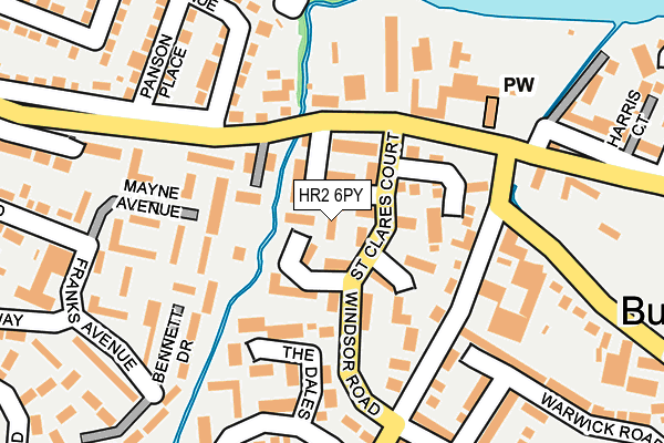 HR2 6PY map - OS OpenMap – Local (Ordnance Survey)