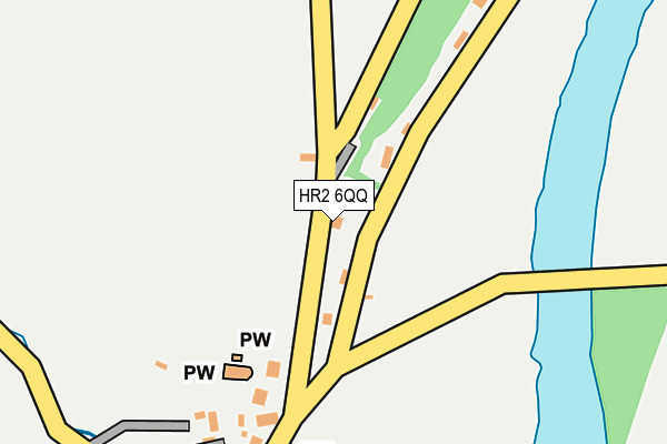 HR2 6QQ map - OS OpenMap – Local (Ordnance Survey)
