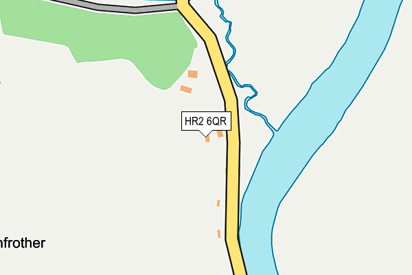 HR2 6QR map - OS OpenMap – Local (Ordnance Survey)