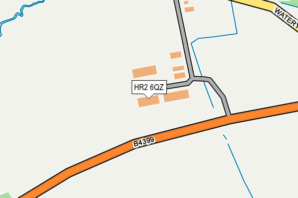 HR2 6QZ map - OS OpenMap – Local (Ordnance Survey)