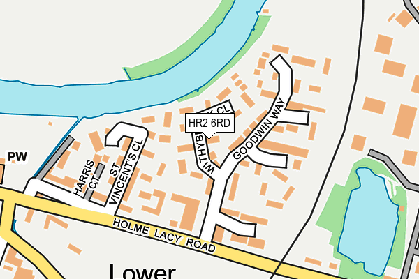 HR2 6RD map - OS OpenMap – Local (Ordnance Survey)