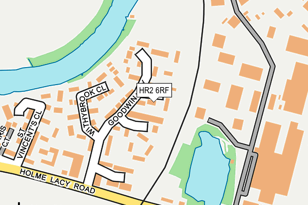 HR2 6RF map - OS OpenMap – Local (Ordnance Survey)