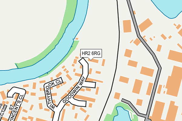 HR2 6RG map - OS OpenMap – Local (Ordnance Survey)