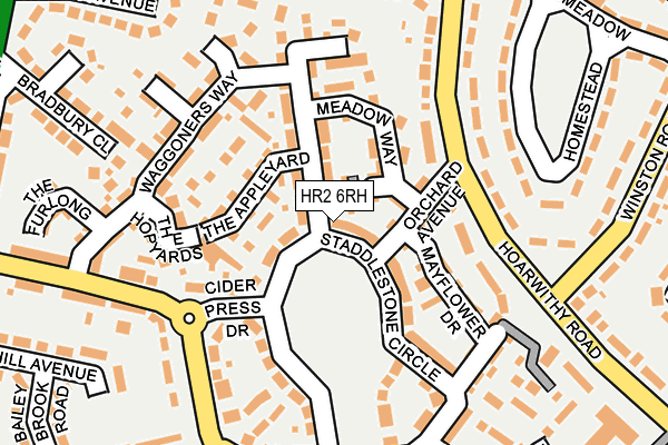 HR2 6RH map - OS OpenMap – Local (Ordnance Survey)