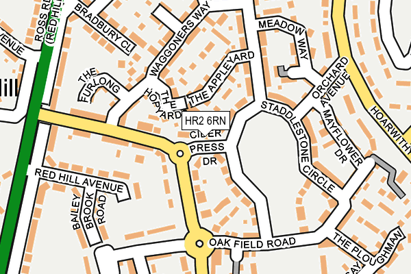 HR2 6RN map - OS OpenMap – Local (Ordnance Survey)
