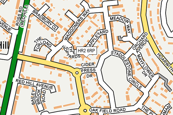 HR2 6RP map - OS OpenMap – Local (Ordnance Survey)