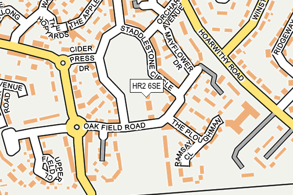 HR2 6SE map - OS OpenMap – Local (Ordnance Survey)