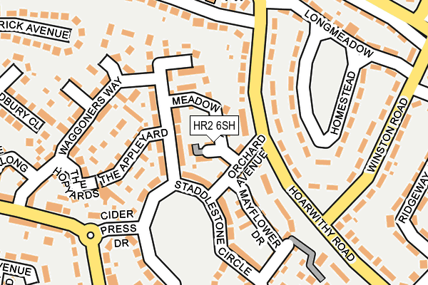 HR2 6SH map - OS OpenMap – Local (Ordnance Survey)