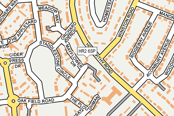 HR2 6SP map - OS OpenMap – Local (Ordnance Survey)