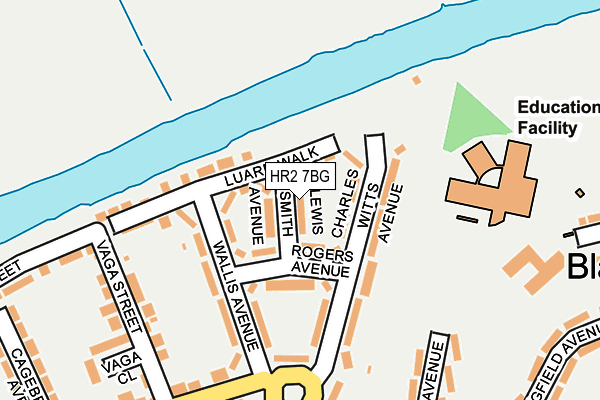 HR2 7BG map - OS OpenMap – Local (Ordnance Survey)