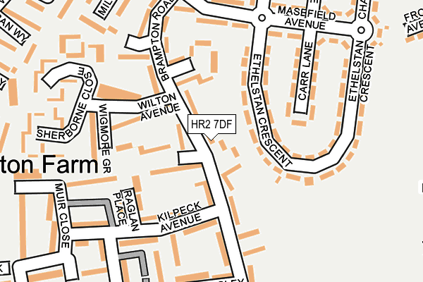 HR2 7DF map - OS OpenMap – Local (Ordnance Survey)