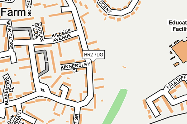 HR2 7DG map - OS OpenMap – Local (Ordnance Survey)