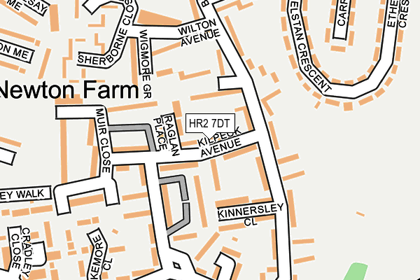 HR2 7DT map - OS OpenMap – Local (Ordnance Survey)