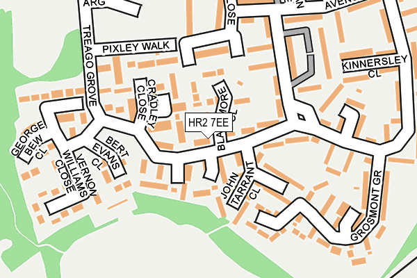 HR2 7EE map - OS OpenMap – Local (Ordnance Survey)