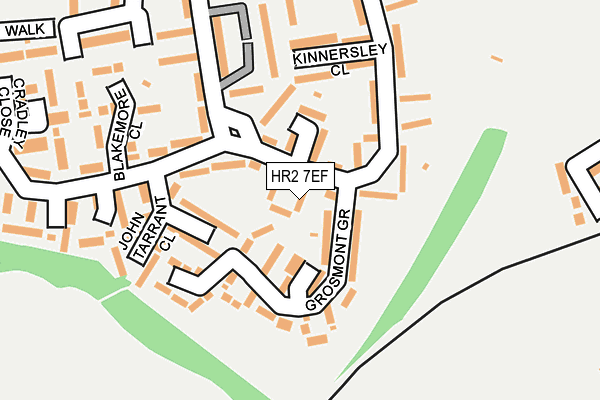 HR2 7EF map - OS OpenMap – Local (Ordnance Survey)