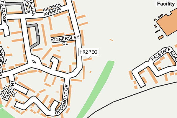 HR2 7EQ map - OS OpenMap – Local (Ordnance Survey)