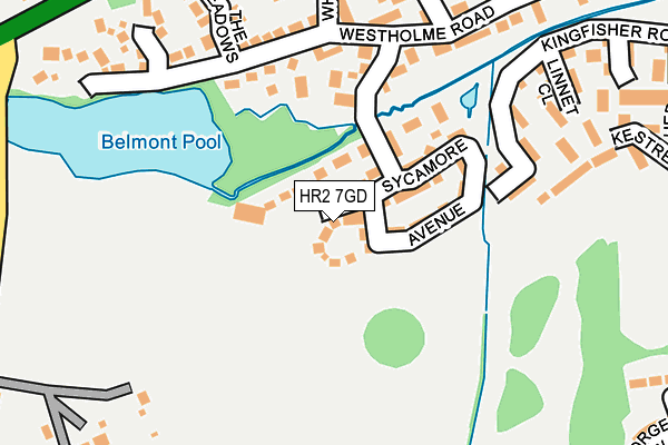 HR2 7GD map - OS OpenMap – Local (Ordnance Survey)
