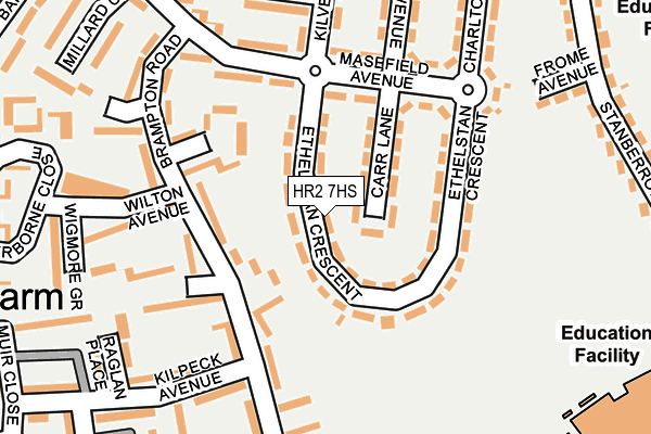 HR2 7HS map - OS OpenMap – Local (Ordnance Survey)