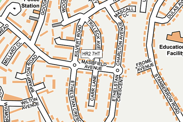 HR2 7HT map - OS OpenMap – Local (Ordnance Survey)