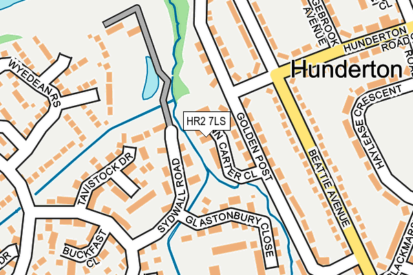 HR2 7LS map - OS OpenMap – Local (Ordnance Survey)