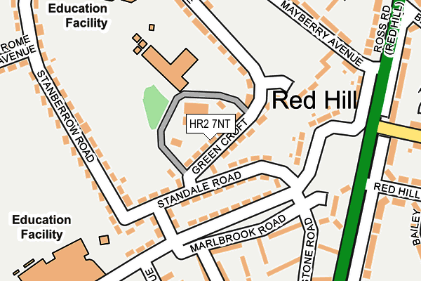 HR2 7NT map - OS OpenMap – Local (Ordnance Survey)