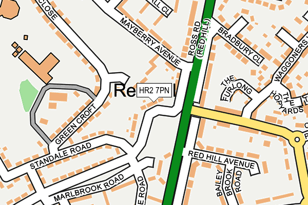 HR2 7PN map - OS OpenMap – Local (Ordnance Survey)