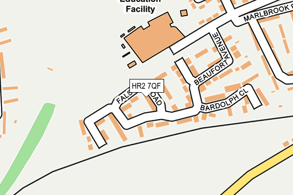 HR2 7QF map - OS OpenMap – Local (Ordnance Survey)