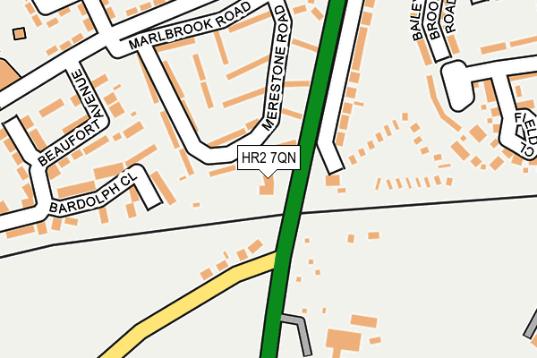 HR2 7QN map - OS OpenMap – Local (Ordnance Survey)