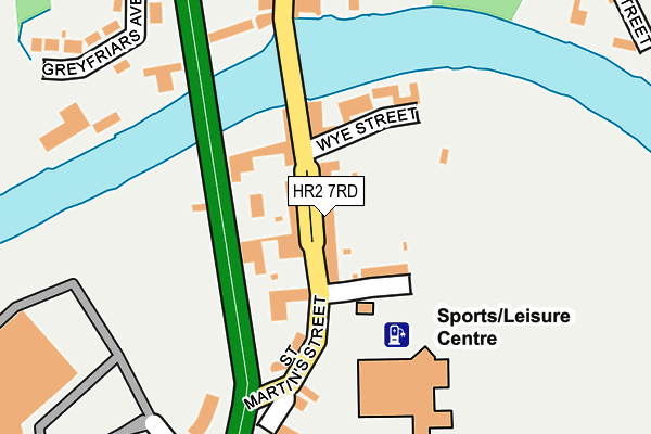 HR2 7RD map - OS OpenMap – Local (Ordnance Survey)