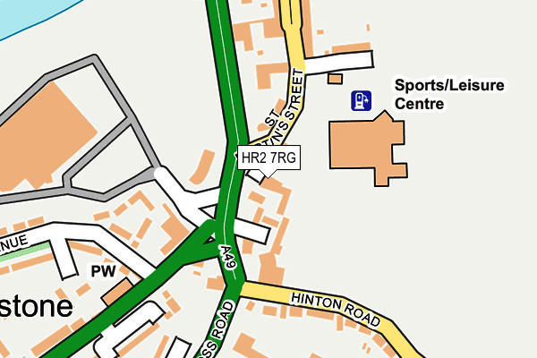 HR2 7RG map - OS OpenMap – Local (Ordnance Survey)