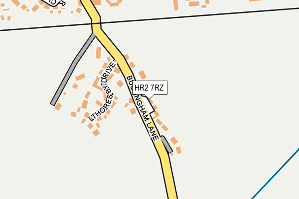 HR2 7RZ map - OS OpenMap – Local (Ordnance Survey)