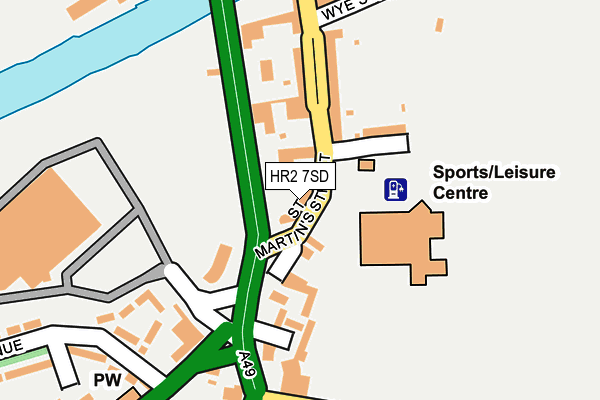 HR2 7SD map - OS OpenMap – Local (Ordnance Survey)