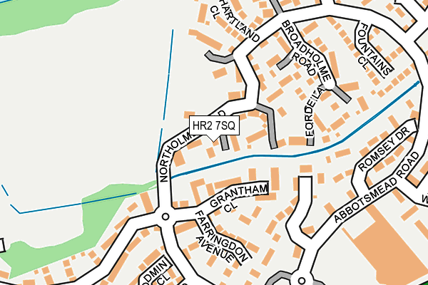 HR2 7SQ map - OS OpenMap – Local (Ordnance Survey)