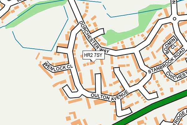 HR2 7SY map - OS OpenMap – Local (Ordnance Survey)