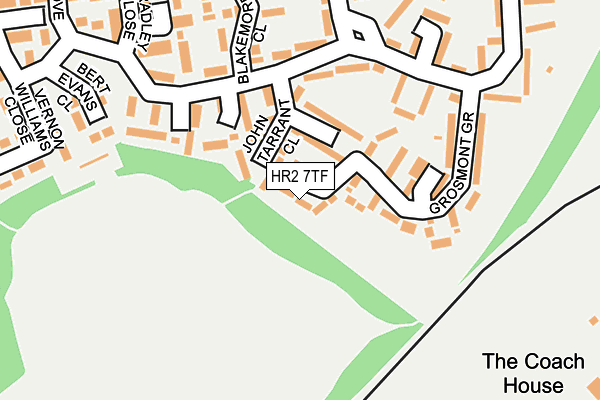 HR2 7TF map - OS OpenMap – Local (Ordnance Survey)