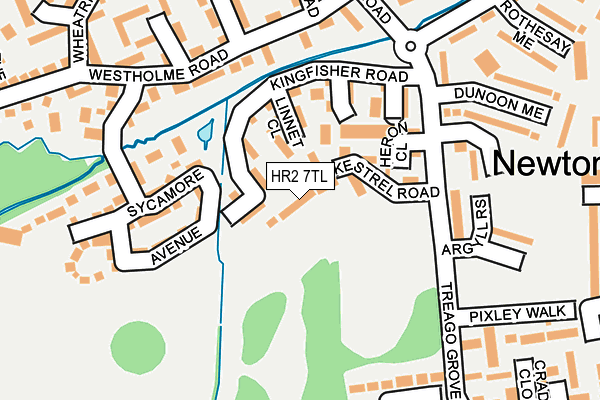 HR2 7TL map - OS OpenMap – Local (Ordnance Survey)