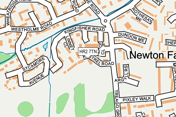 HR2 7TN map - OS OpenMap – Local (Ordnance Survey)