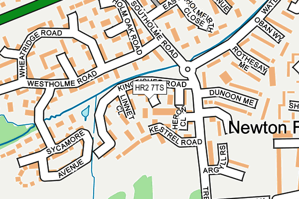 HR2 7TS map - OS OpenMap – Local (Ordnance Survey)
