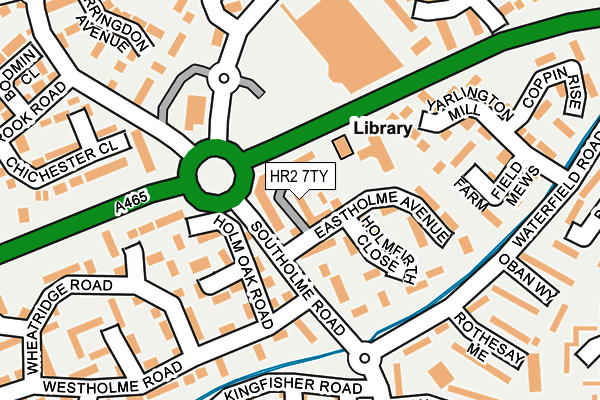 HR2 7TY map - OS OpenMap – Local (Ordnance Survey)