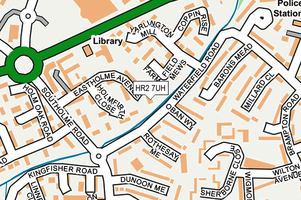 HR2 7UH map - OS OpenMap – Local (Ordnance Survey)