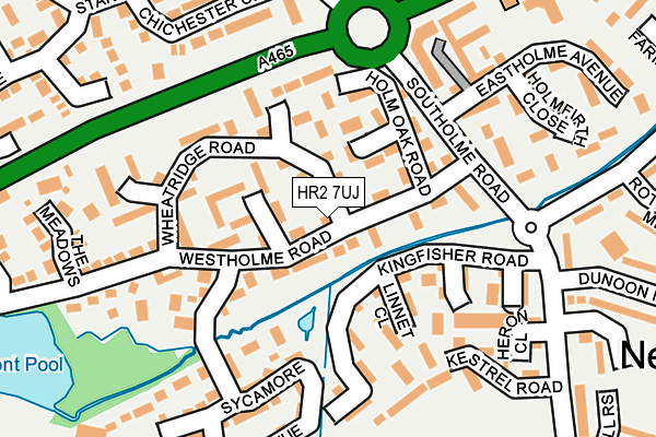 HR2 7UJ map - OS OpenMap – Local (Ordnance Survey)