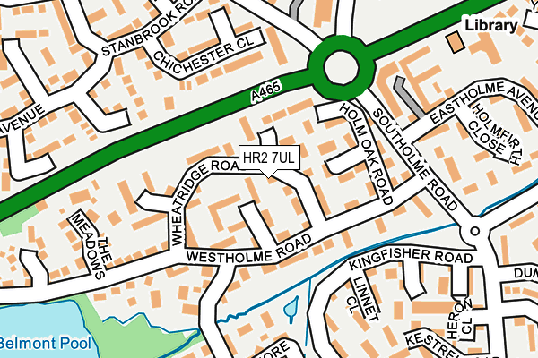 HR2 7UL map - OS OpenMap – Local (Ordnance Survey)