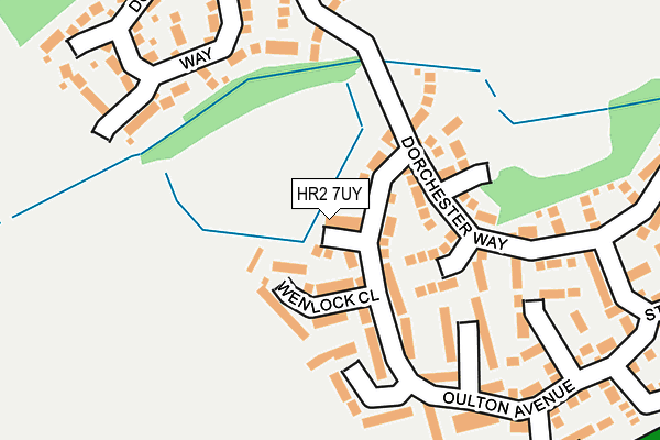 HR2 7UY map - OS OpenMap – Local (Ordnance Survey)