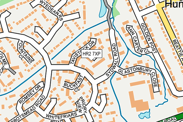 HR2 7XP map - OS OpenMap – Local (Ordnance Survey)